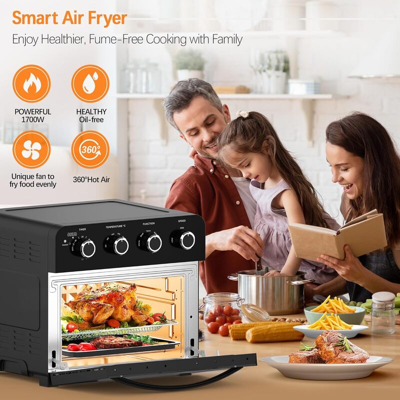 large air fryer oven 23l multi function mini oven