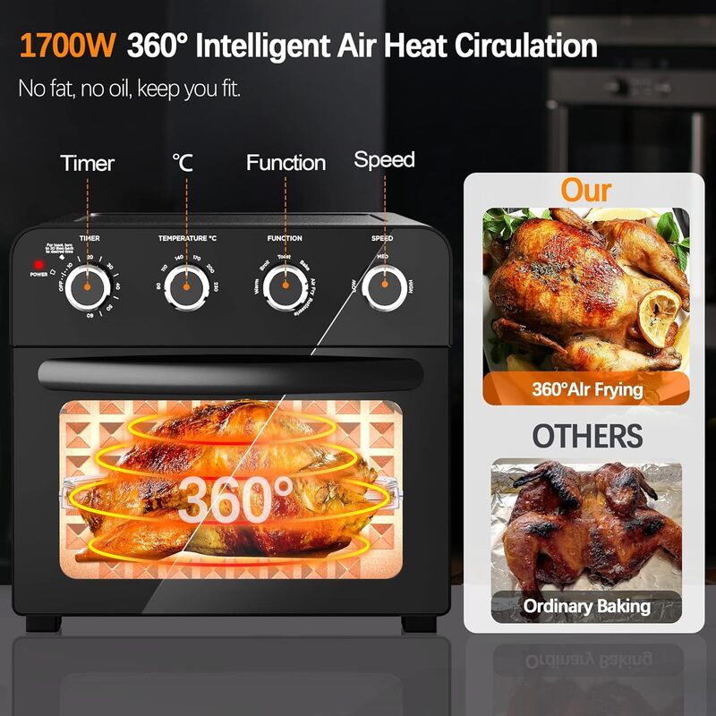 large air fryer oven 23l multi function mini oven