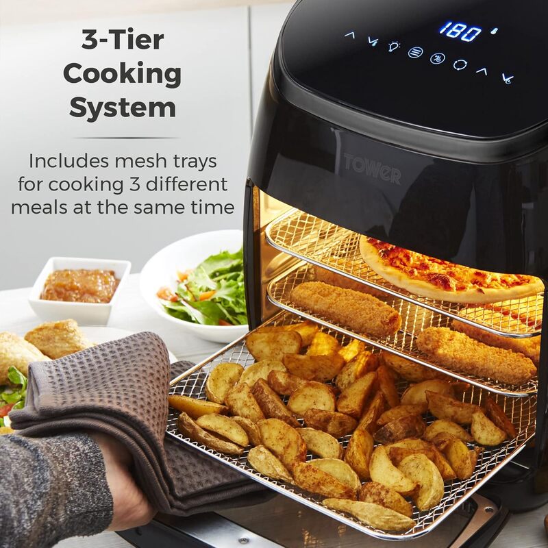 tower t17076 xpress pro combo 10 in 1 digital air fryer oven